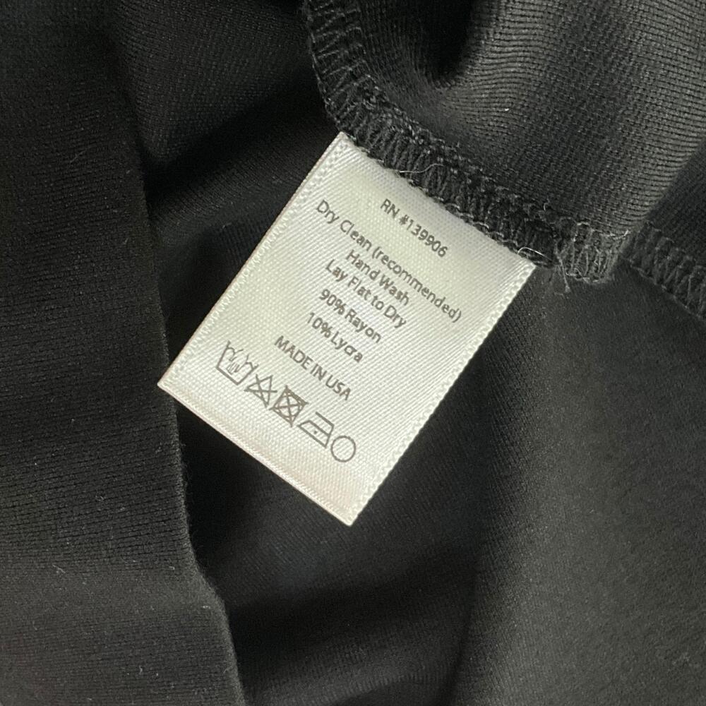 Ripley Rader Ponte Knit Long Wide Leg Pant Black Womens Medium 3 34" Inseam - Picture 7 of 11